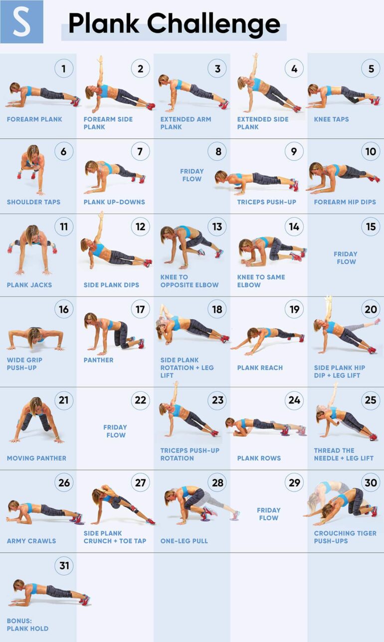 30 day plank challenge